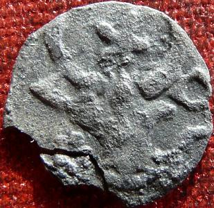 Alexandru cel Bun - jumtate de gros tip IV - avers