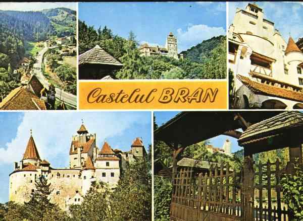 Carte po�tal� cu Castelul Bran