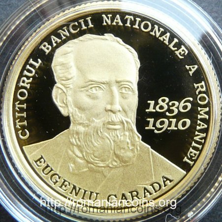 100 lei 2010 - Eugeniu Carada - ctitorul B�ncii Na�ionale a Rom�niei