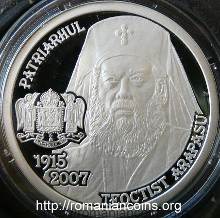 10 lei argint 2010 - patriarhul Teoctist Ar�pa�u (1915 - 2007)