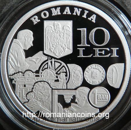 10 lei 2011 - Monetria Statului - 140 de ani de la nfiinare