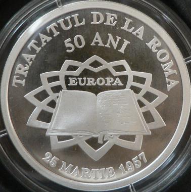 10 lei 2007 - a 50-a aniversare a Tratatului de la Roma - revers
