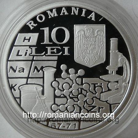 10 lei 2011 - anul interna�ional al chimiei - chimistul Costin Neni�escu