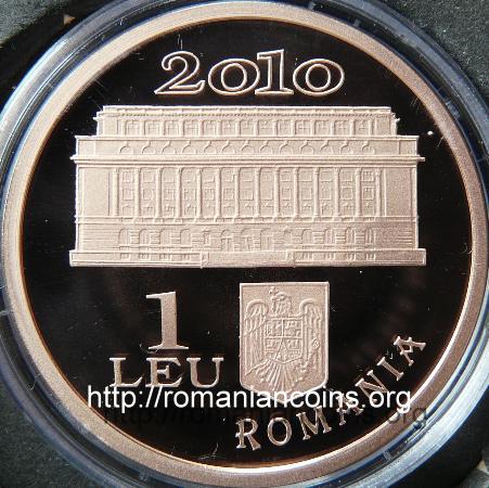 1 leu 2010 - 130 de ani de la �nfiin�area B�ncii Na�ionale a Rom�niei