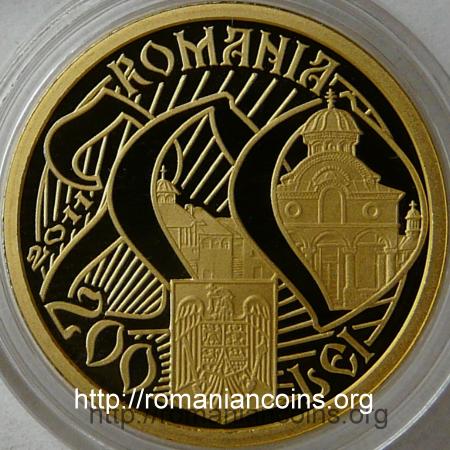 200 lei aur 2011 - Mircea cel B�tr�n - 625 de ani de la urcarea pe tron