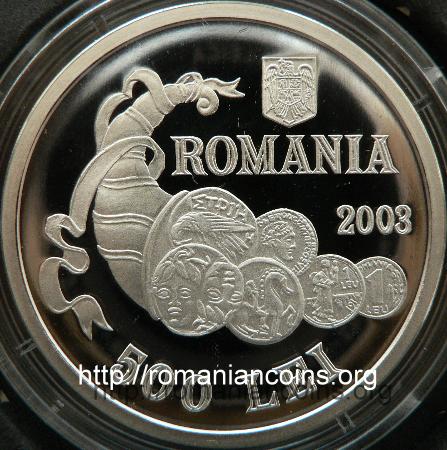 500 lei 2003 - Centenarul Societii Numismatice Romne