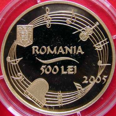 500 lei 2005 - 50 de ani de la trecerea �n eternitate a lui George Enescu