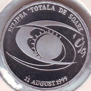 500 lei 1999 Eclipsa total de soare din 11 august 1999 - varianta pentru colecionari, realizat la calitatea like proof - revers