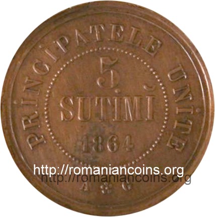 5 sutimi 1864 - prob� monetar�
