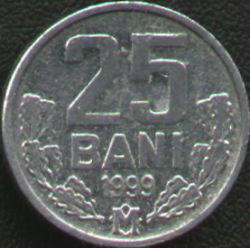 25 bani 1999 Republica Moldova