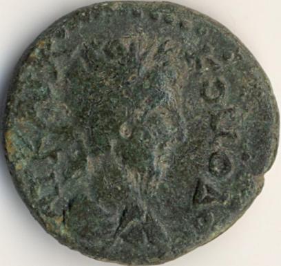 Commodus / acvil� pe delfin - moned� b�tut� la Histria - avers