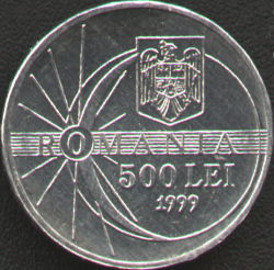 500 lei 1999 Eclipsa total de soare din 11 august 1999 - avers