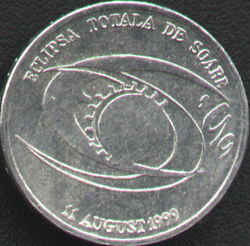 500 lei 1999 Eclipsa total de soare din 11 august 1999 - revers