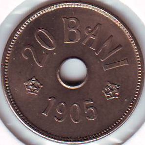 20 bani 1905 - Bruxelles