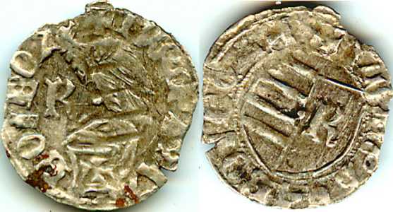 Walachian ducat (Slavic legend) of Mircea the Old - obverse and reverse