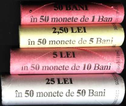 The new coins were bundled in 50 piece clusters.