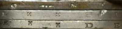 25000 lei 1946 - separating signs on the edge