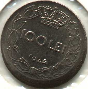100 lei 1944 - struck error