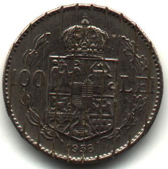 demonetized 100 lei 1938