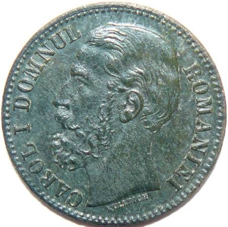 2 bani 1879 cu riduri, 8 linii paralele n interiorul urechii