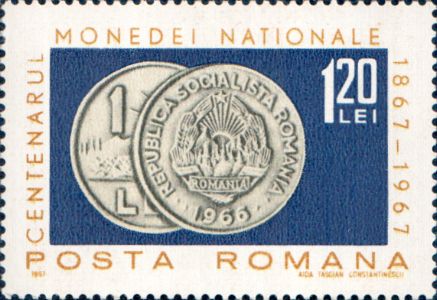 1 leu și 20 de bani - 1 leu 1966 - avers și revers