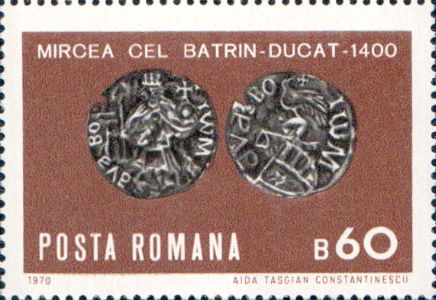 60 de bani - ducat de la Mircea cel Bătrîn