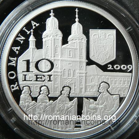 300 Years from the Birth of Bishop Petru Pavel Aron - 10 lei silver 2009 - obverse