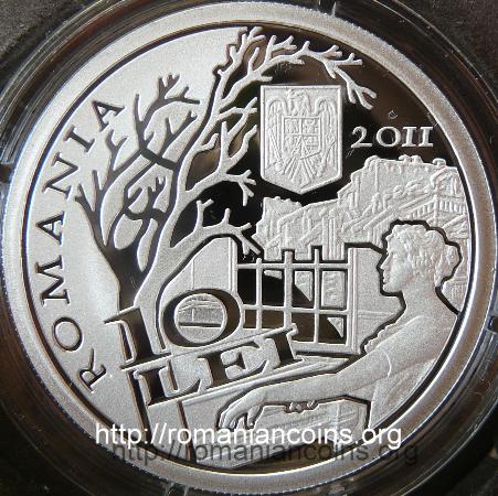 Romanian Poet George Bacovia - 130 Years since Birth - 10 lei 2011