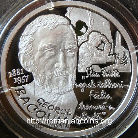 Romanian Poet George Bacovia - 130 Years since Birth - 10 lei 2011