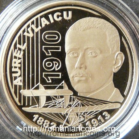 50 bani 2010 - Centennial Anniversary of the First Flight of Aurel Vlaicu's Plane - reverse
