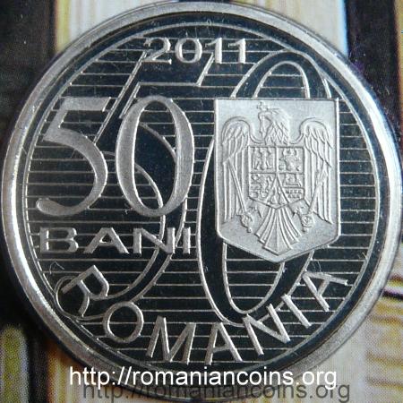 50 bani Aurel Vlaicu from mint set 2011