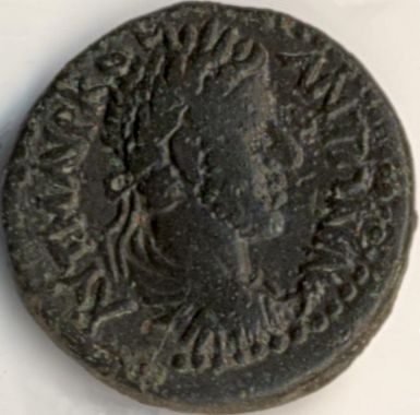 Commodus - provincial Roman coin from Histria - obverse