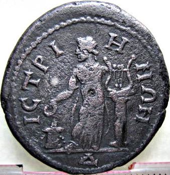 bronze - Elagabalus / Apollo - 4 assaria - Istros