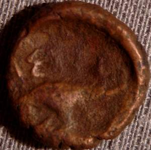 lepton from Istros (Histria), 4th century BC, reverse