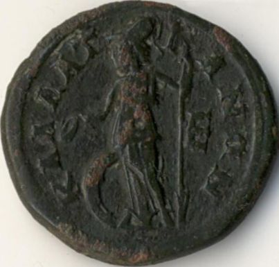 5 assaria coin from Callatis - Gordian III / Athena - reverse