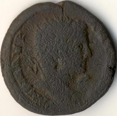 coin from Tomis - Caracalla / temple - obverse