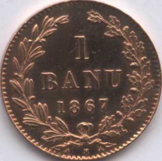 1 ban 1867 - monetria Heaton