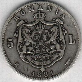 5 lei 1881 (a treia pies�)